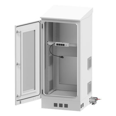 LP-FORTE-16U-BAT - Linkedpro By Epcom Gabinete de Piso Exterior / Rack 19" 16 U / Ventiladores con Termostato