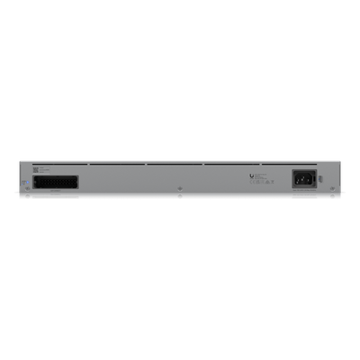 USW-PRO-MAX-48 - Switch Administrable Capa 3 / 48 Puertos RJ45 (16 × 2.5 GbE + 32 × 1 GbE) / 4 Puertos SFP+ 10G / Capacidad 224 Gbps / Pantalla LCD Táctil 1.3" / Etherlighting™ / RPS DC