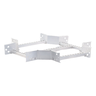 CHXE8R8X12AK - Charofil Derivación "X" Horizontal de Aluminio Perfil Z / Peralte 3 1/4" / Ancho 12"/ Radio 8"