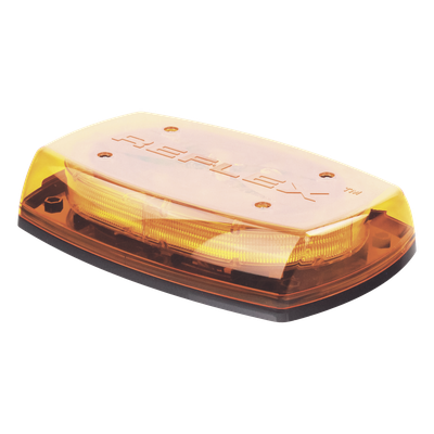 X5545-A - Mini Barra de Luces LED / Ámbar / 4 Módulos 6 LED / 35 Patrones / IP65 / 12-24 VCC / Montaje Permanente