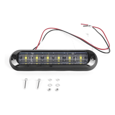XLT1835RW - Luz Auxiliar LED / 6 LEDs Ultra Brillantes / IP67 / ECE R65 / SAE J595 Clase I / 142.6×36×14 mm (5.61×1.42×0.55 in)