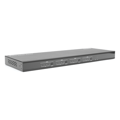 TT744 - MATRICIAL Y EXTENSOR DE VIDEO HDMI 4 x 4 / 4 Entradas HDMI / 4 Salidas HDMI Loop / 4 Salidas RJ45 para Extender la señal 40 metros por salida / 1080 @ 60Hz / Conmutación por RS232, Control Remoto o Ethernet.