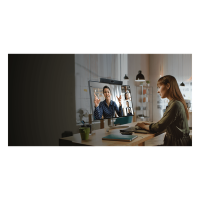 UVC-34 - Barra de Videoconferencia USB / 4K Ultra HD / Lente Gran Angular 120° / Zoom Digital 5x / Array 8+1 Micrófonos 4.5 m (14.8 ft) / Altavoz Full-Duplex 5W / Wi-Fi Integrado