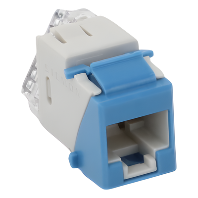 U6-K06NS - Jack Keystone Cat6 / UTP / Terminación 110 / Color Azul / -10 a 60°C / UL 94 V-0