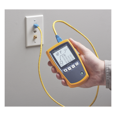 MS-POE - Fluke MicroScanner PoE Comprobador de alimentación PoE Azul, Amarillo