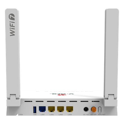V2804BE36-H - ONU GPON/EPON con Wi-Fi 7 / 1 Puerto 2.5 Gigabits/ 3 Puertos Gigabit / Puerto PON SC/UPC, Hasta 3600 Mbps