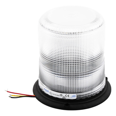X7950W - Burbuja LED Ultra Brillante / 3 LEDs de 5W / 12-48 VCC / SAE J845 Clase II / Montaje Permanente / 6.5' x 6.7'