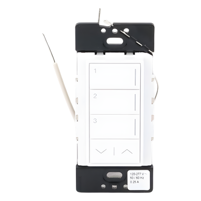 RRSTW3RLSW - Lutron Radiora 3 Teclado de Pared Inalámbrico RF / 3 Botones Programables / Ajuste