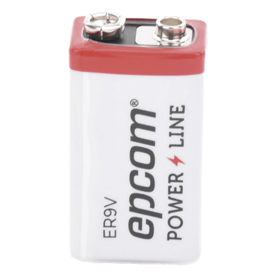 ER-9V - Epcom Powerline Batería de Litio 9V / 1200 mAh / Cloruro de Tionilo ER-9V