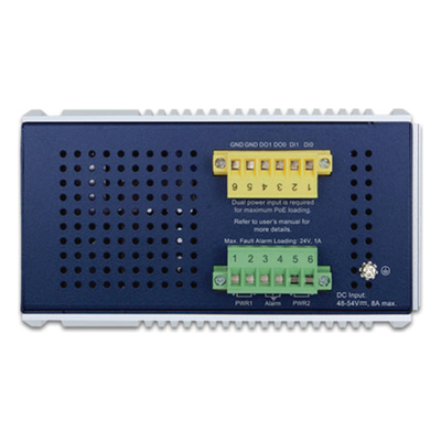 IGS-6329-8UP2S4X - PLANET Industrial L3 8-Port Gestionado Gigabit Ethernet (10/100/1000) Energía sobre Ethernet (PoE) Aluminio, Azul