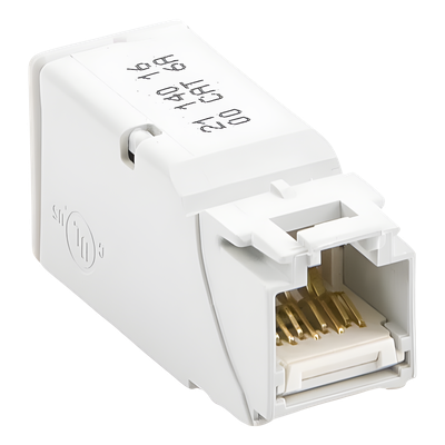 Z6A-PB - Conector UTP / Cat6A / Terminación T568A/B / Conductor 22-26 AWG / Diseño Compacto Apilable / 1.48mm Máx. Sobre Aislamiento