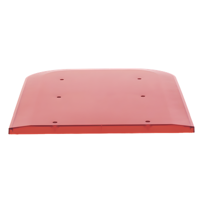 Z67DLR - Domo lateral de reemplazo / Policarbonato rojo / Compatible X67 / 0.3 m (1 pie) aprox.