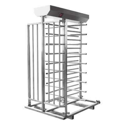XT-100-L - Torniquete de Cuerpo Completo / 25 Personas/min / Acero Inoxidable / Rotación 90° / Interior y Exterior / 110 VCA