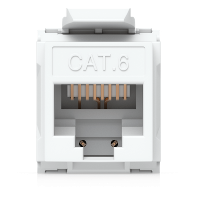 UACC-KEYSTONE-JACK-C6 - Keystone Jack / Cat6 / Terminación IDC / Snap-In / 12 Piezas