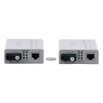 WIMC101G - Convertidor de Medios / Alcance 20 km / 1 Puerto SC/UPC 1000 Mbps / 1 Puerto RJ45 1000 Mbps / Longitud de Onda Tx 1310nm Rx 1550nm / Par A y B