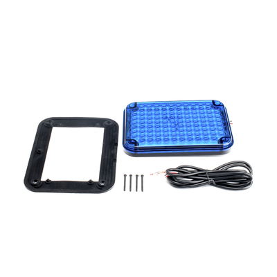 XLTE515BV2 - Luz de advertencia / 9x7" (22.9x17.8 cm) / 104 LED / 12 VCC / 1 A / 10 patrones de destello / Montaje permanente / Azul
