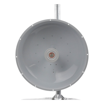 TXP-4965-30PB2-KIT - Antena direccional de alta resistencia, Ganancia 30 dBi, (4.9 -6.5 GHz), Plato hondo para mayor inmunidad al ruido, Conectores N-Hembra, Montaje y radomo incluido