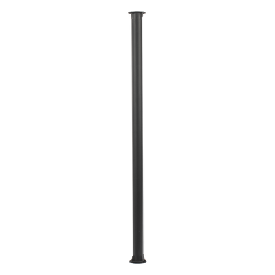 XGA-POLE-6MS - Poste Seccionado para Videovigilancia / 6 m (19.7 ft) / 3 Secciones / Base 140 mm / Espesor 3 mm / Brazo PTZ 500 mm / IP con Sellos / Color Negro