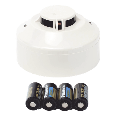 W-SD355 - Detector Fotoeléctrico Inalámbrico Direccionable / Red Mallada SWIFT 902-928 MHz / Base B501W Incluida / 4 Baterías CR-123A / Vía Gateway W-GATE