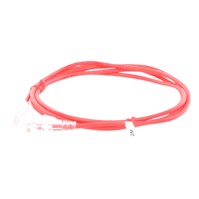 LP-UT6A-200-RD28 - Linkedpro By Epcom Cable de Parcheo Slim UTP Cat6A / 2 Metros (6.56 Pies) / 28 AWG
