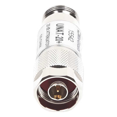 UNAT-20 - Atenuador en Línea / 20 dB ±0.3 dB / 0.5 W / DC-6 GHz / Conectores N Macho-Hembra / 50 Ω
