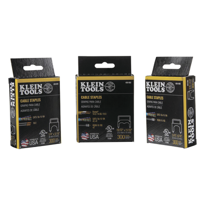 450-003 - Klein Tools Grapas para cable / Aislamiento plástico UL / 300 piezas 450-003