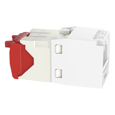 CJ5E88TGWH - Conector Jack RJ45 / Mini-Com TG / Cat 5e / 8P8C / Sin herramienta de impacto / -10°C a 65°C