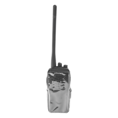 IFSMTK-2000V2 - Funda de piel reforzada, cubierta frontal de plástico transparente para TK-2000KV2 y TK-3000KV2