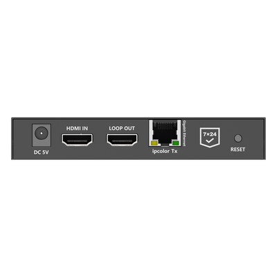 TT592 - Extensor HDMI sobre IP / 4K@60Hz / Cero Latencia / 100 m (328 ft) / IR Bidireccional / RS-232 / ARC / Salida Loop / IPColor