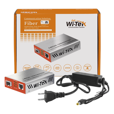WIMC111G - Convertidor de Medios RJ45 100/1000 Mbps + SFP 1000 Mbps