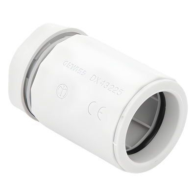 DX-43-225 - Gewiss Conector de Tubería Rígida a Caja / 25 mm / PVC Auto-extinguible DX-43-225