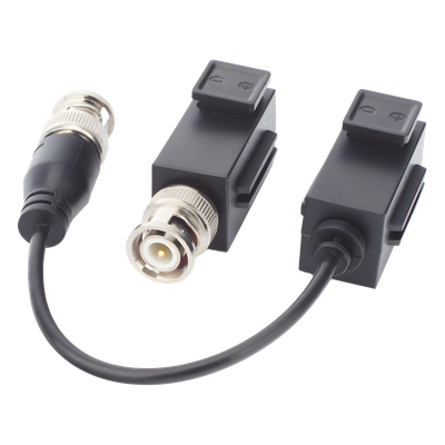 BL-1H18 - KIT DE TRANSCEPTOR HILOOK (BALLUNS) TURBOHD CON BOTON PUSH / HASTA 8 MP (4K) / 100% COBRE / SOPORTA HD-TVI / AHD / CVI / CVBS / AUDIO POR COAXITRON / DATOS PARA MENU DE CONFIGURAR DE CÁMARAS