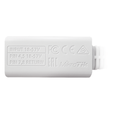 RBGPOE - Mikrotik RBGPOE adaptador e inyector de PoE Gigabit Ethernet 48 V