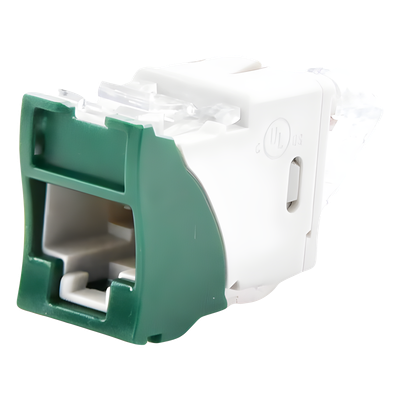 U6-H07NS - Jack RJ45 / Categoría 6 / UTP / Montaje Híbrido Plano o Angulado / Terminación 110 / Rango -10 a 60 °C