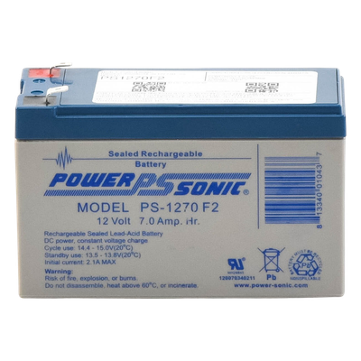 PS-12120-F2 - Power Sonic Batería de Respaldo AGM/VRLA / 12V / 12 Ah PS-12120-F2