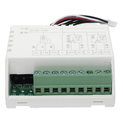WS8B4WB/U - Controlador de Temperatura de Pared / Fan Coil 2 o 4 Tubos / Salida On/Off / Control de Ventilador Manual o Automático / Alimentación 100-240 VAC