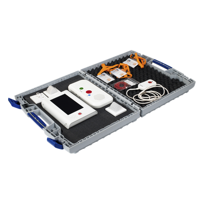 NX0654-MALETINDEMO - Kit Demostrativo / Sistema de Llamada Paciente-Enfermera IP / Terminal Multifuncional / Audio Bidireccional / RFID / Código Azul / Tirador de Baño 360°