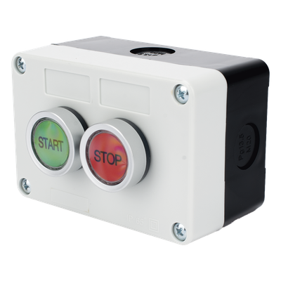 XBS-SW-21 - Botonera de Control / IP40 / 24 VCD / 106 x 72 x 58 mm / 4.17 x 2.83 x 2.28 in / Start-Stop / NO