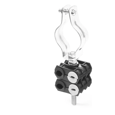 KITST68MCLICK2 - KIT de Dos Sujetadores de plastico para cuatro cables de 6 a 8 mm con todo y hardware de instalación en tubos de 1 1/4 in