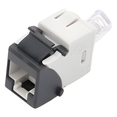 U6-K01NS - Jack Keystone Cat6 UTP / Terminación 110 / Diseño Lineal / Color Negro / -10 a 60 °C / UL 94 V-0