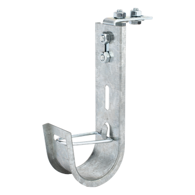 CH-J51-EZ - Charofil Soporte J-Hook para Cableado Estructurado / Capacidad 28 Cables Cat6 / Acero al