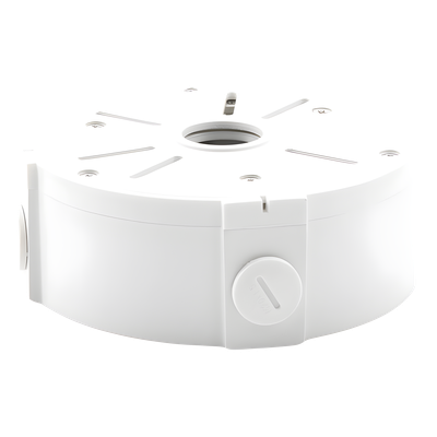 XGA130 - Caja de Conexiones Universal / Interior / Aluminio / Blanco / Bala Domo Turret / 3 y 4 Orificios / Conexión 3/4