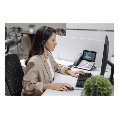 UH34-LITE-MONO-TEAMS-USB-C/A - Auricular USB Mono / Cancelación de Ruido Pasiva / USB-A / Control de Llamada / Windows Mac Linux / Indicador de Ocupado