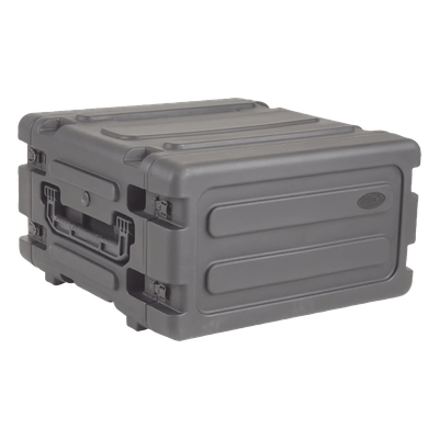 3SKB-R04U20W - SKB 20" Deep 4U Roto Shockmount Rolling Rack caja para equipo Maletín con ruedas Negro