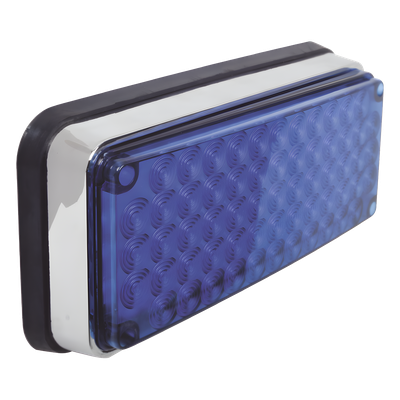 X-LTE-595-B - Luz de advertencia de 6x4", Color Azul, Ideal para Ambulancias