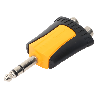 MP3-2RF - Seetronic Adaptador de Audio Estéreo / Plug 1/4" (6.3 mm) a 2 x RCA Hembra / Carcasa Plástica