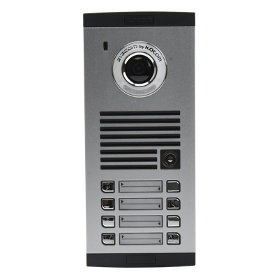 KVL-C308I - Frente de calle para 8 Apartamentos, compatible con monitores de 4 hilos, expandible a 20 o 32 deptos.