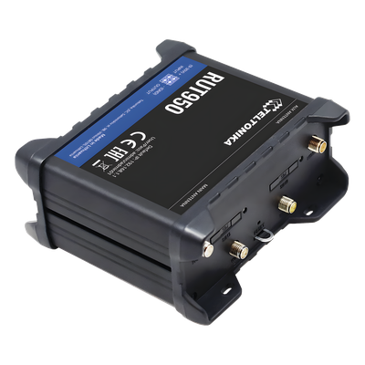 RUT950 - Teltonika Router LTE dual SIM, 4 puertos Ethernet, conectorizado, Bandas B1, B2, B3, B4, B5