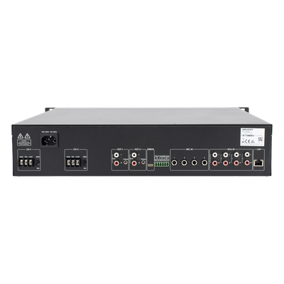 DS-QAZ1A500G1-VB2 - Hikvision Amplificador de Red / 2 Zonas 250W / Salida 100V/70V DS-QAZ1A500G1-VB2