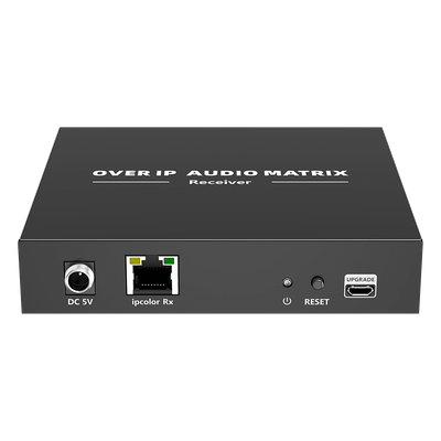 TTMOIPARX - Receptor de Audio sobre IP / PCM 2.0 / Transmisión 120 m (393.7 ft) / Matriz 256x256 / Múltiples Interfaces Analógicas / Protección ESD / Bajo Consumo ≤2 W